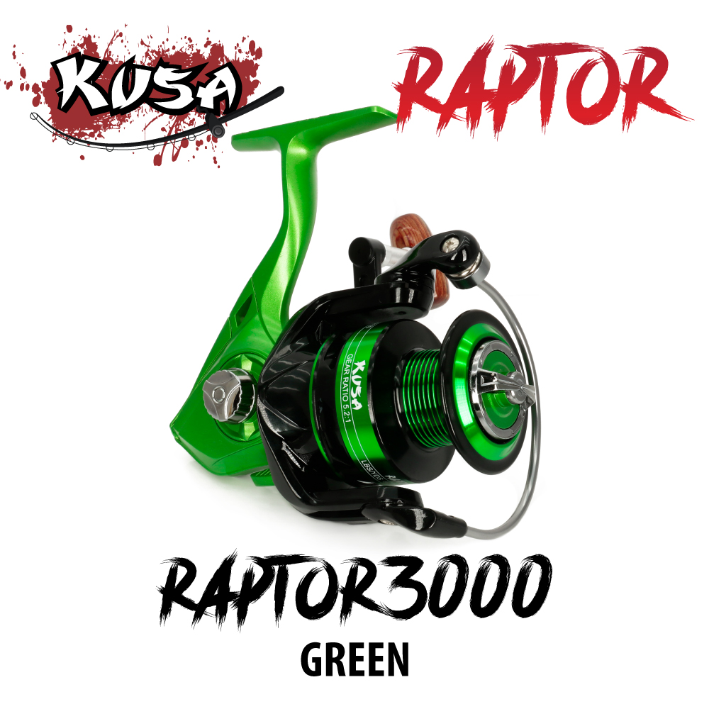 KUSA REEL (รอก) - รุ่น RAPTOR 3000 GREEN
