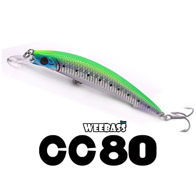 WEEBASS LURE (เหยื่อปลั๊ก) - รุ่น CC80 SLOW SINKING