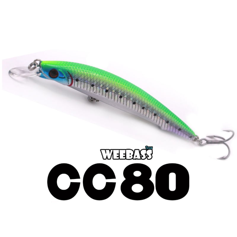 WEEBASS LURE (เหยื่อปลั๊ก) - รุ่น CC80 SLOW SINKING