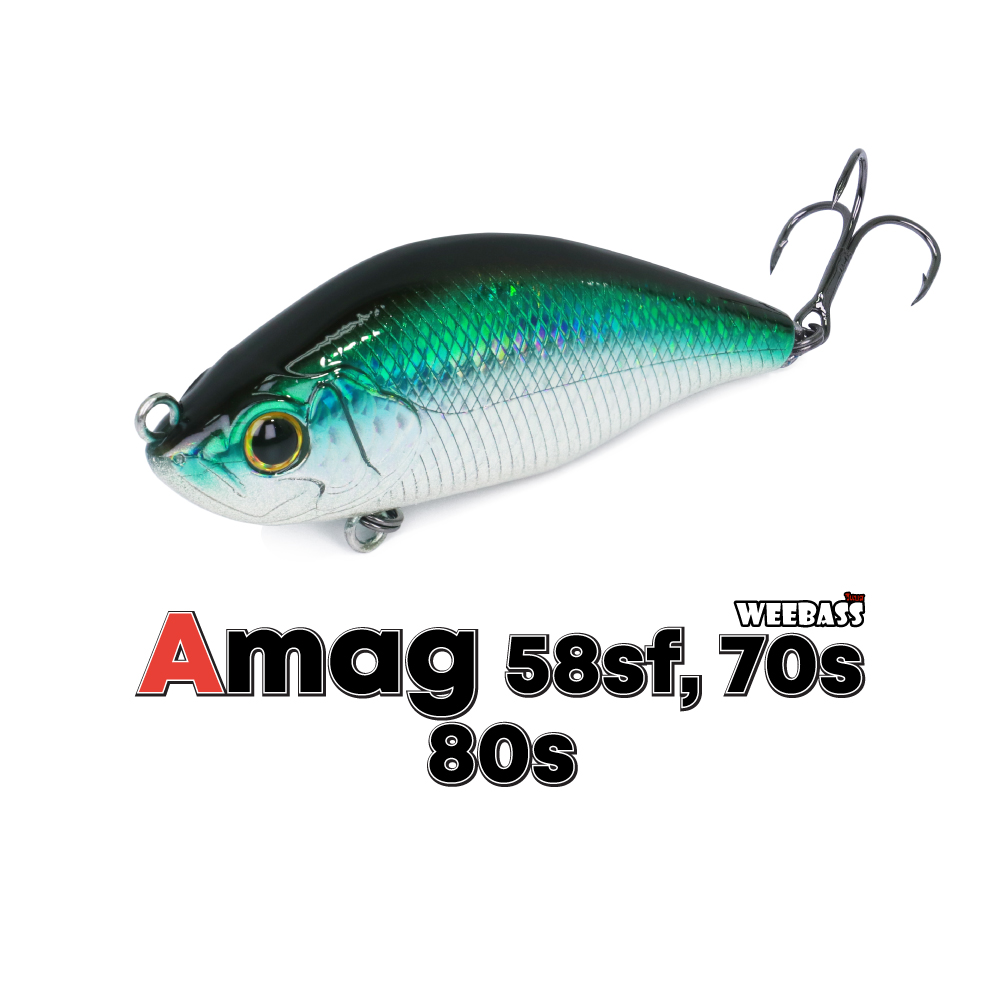 WEEBASS LURE (เหยื่อปลั๊ก) - รุ่น AMAG Slow float, Sinking