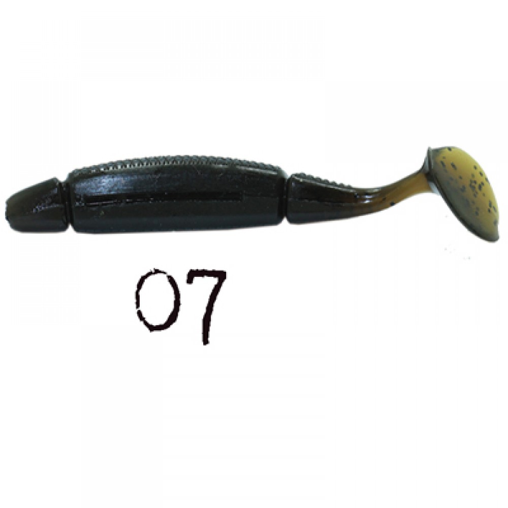 WEEBASS เหยื่อหนอนยาง - รุ่น MINNOW SHAD 3g , 07 BROWN