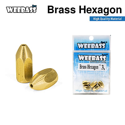 WEEBASS หัวจิ๊ก - รุ่น Brass Hexagon