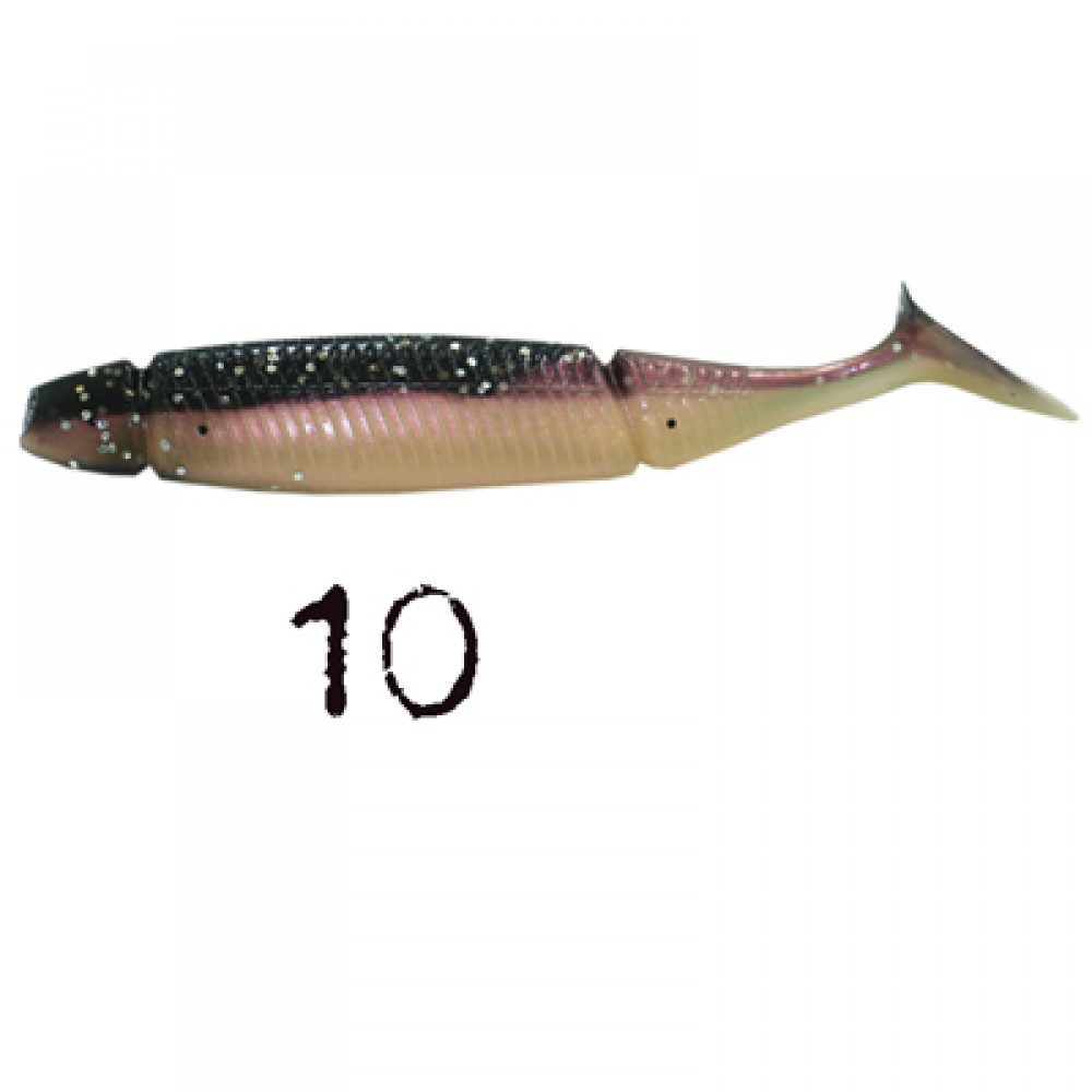 WEEBASS เหยื่อหนอนยาง - รุ่น MINNOW SHAD 3g , 10 BROWN PEARL