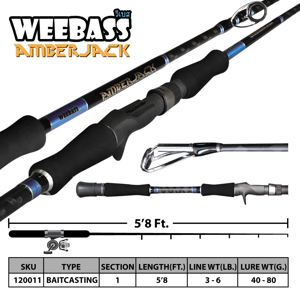 WEEBASS คัน - รุ่น AMBERJACK ABJ581MH-B (PE:3-6)