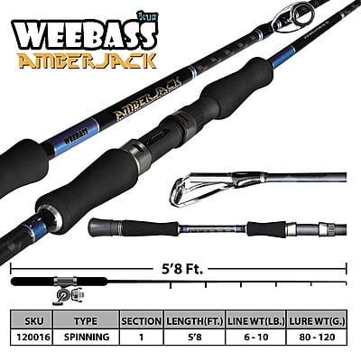 WEEBASS คัน - รุ่น AMBERJACK ABJ581XH-S (PE:6-10)