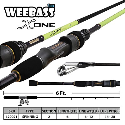 WEEBASS คัน - รุ่น X-ONE SPIN WX602SML (6-12lb)