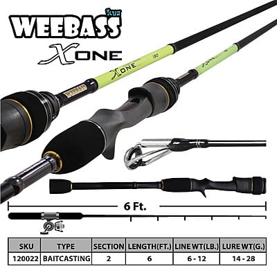 WEEBASS คัน - รุ่น X-ONE CAST WX602CML (6-12lb)