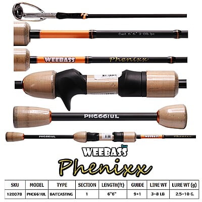 WEEBASS คัน - รุ่น PHENIXX PHC661UL (3-8lb)