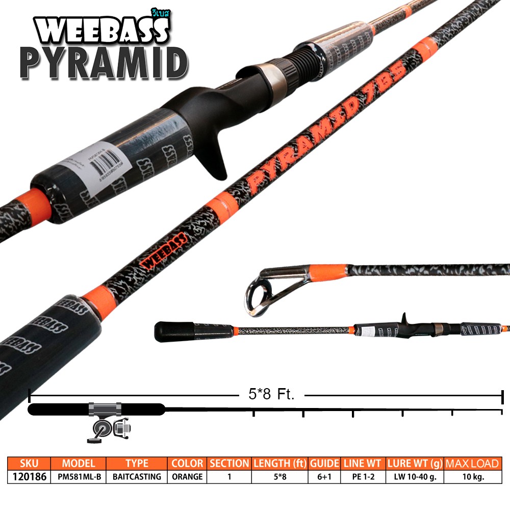 WEEBASS คัน - รุ่น PYRAMID 785 PM581ML-B ( PE 1-2 )