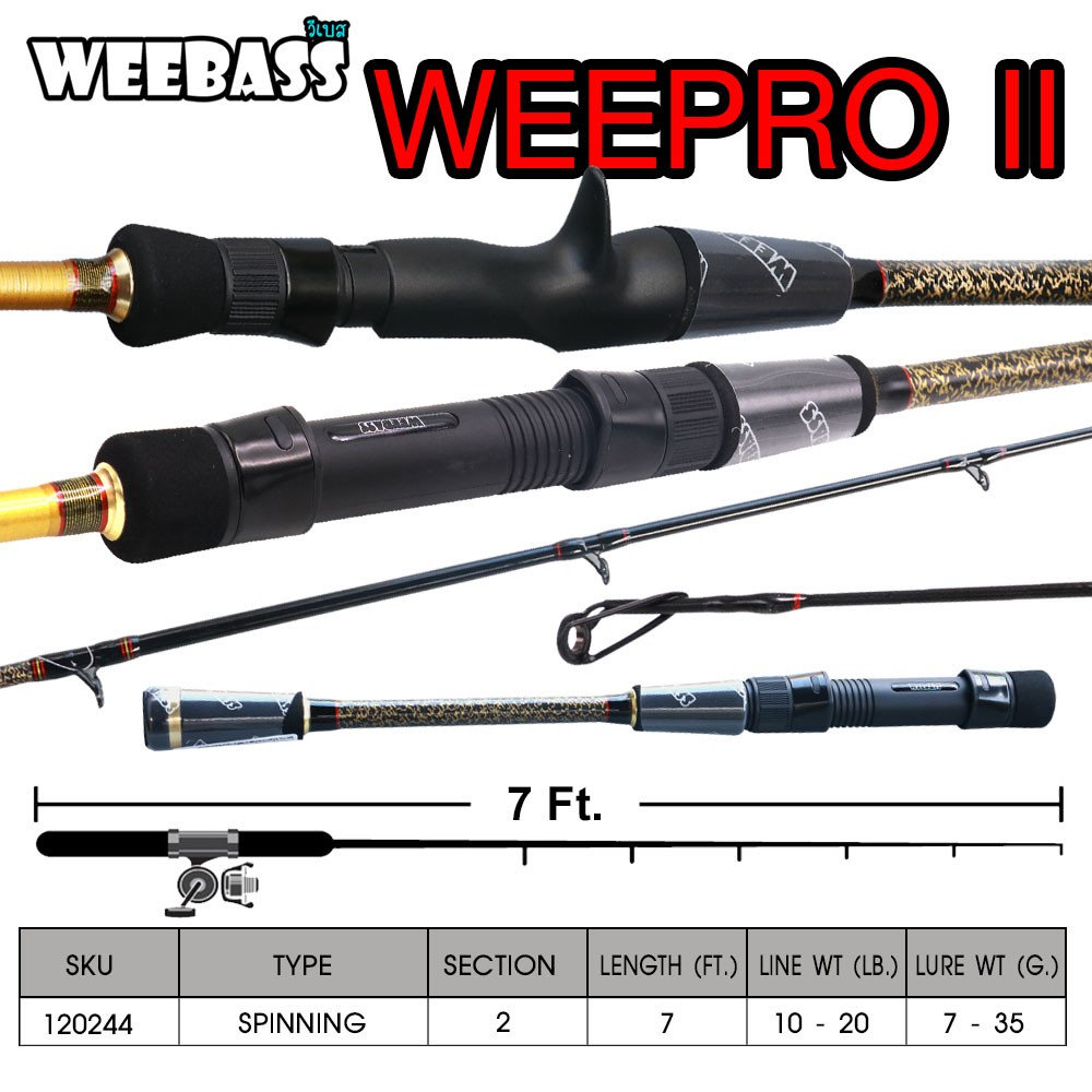 WEEBASS คัน - รุ่น WEEPRO II WPS702M ( 10-20lb )