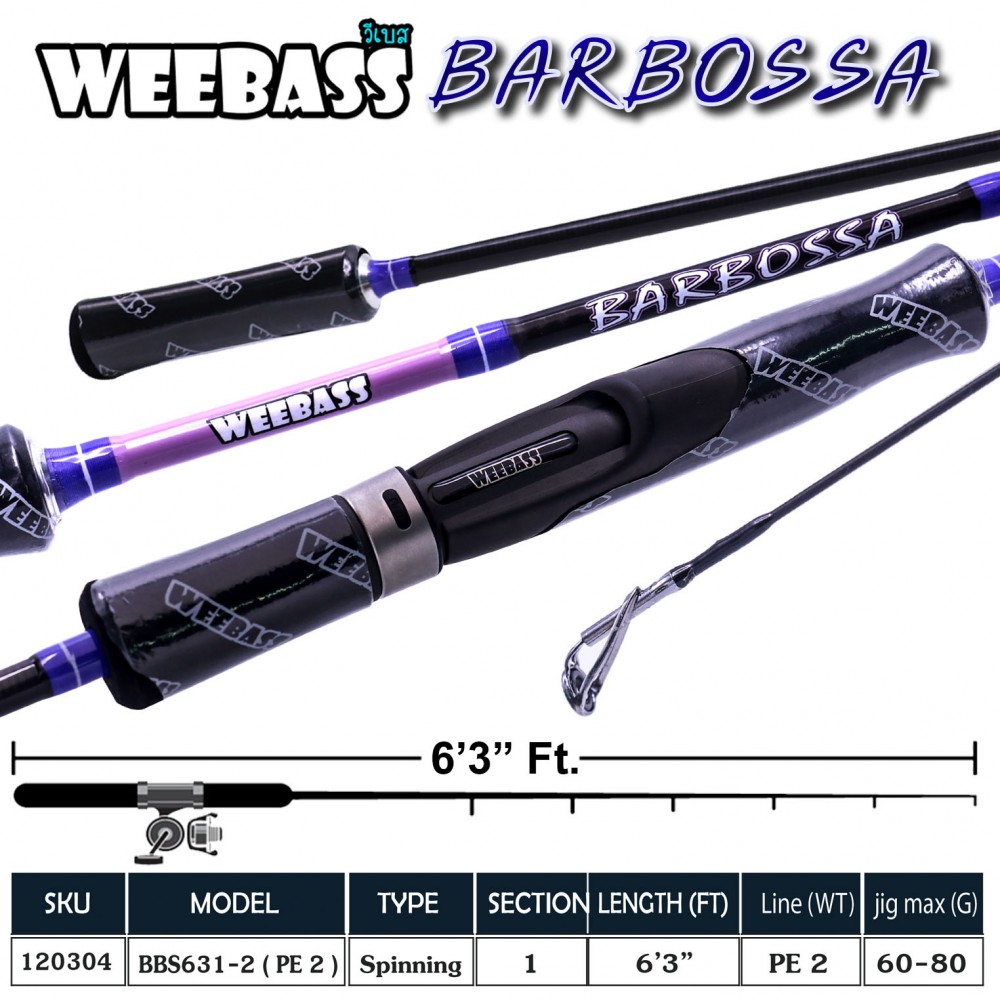 WEEBASS คัน - รุ่น BARBOSSA BBS631-2 ( PE 2 )