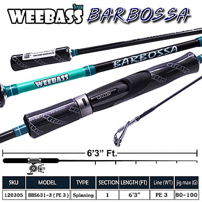 WEEBASS คัน - รุ่น BARBOSSA BBS631-3 ( PE 3 )