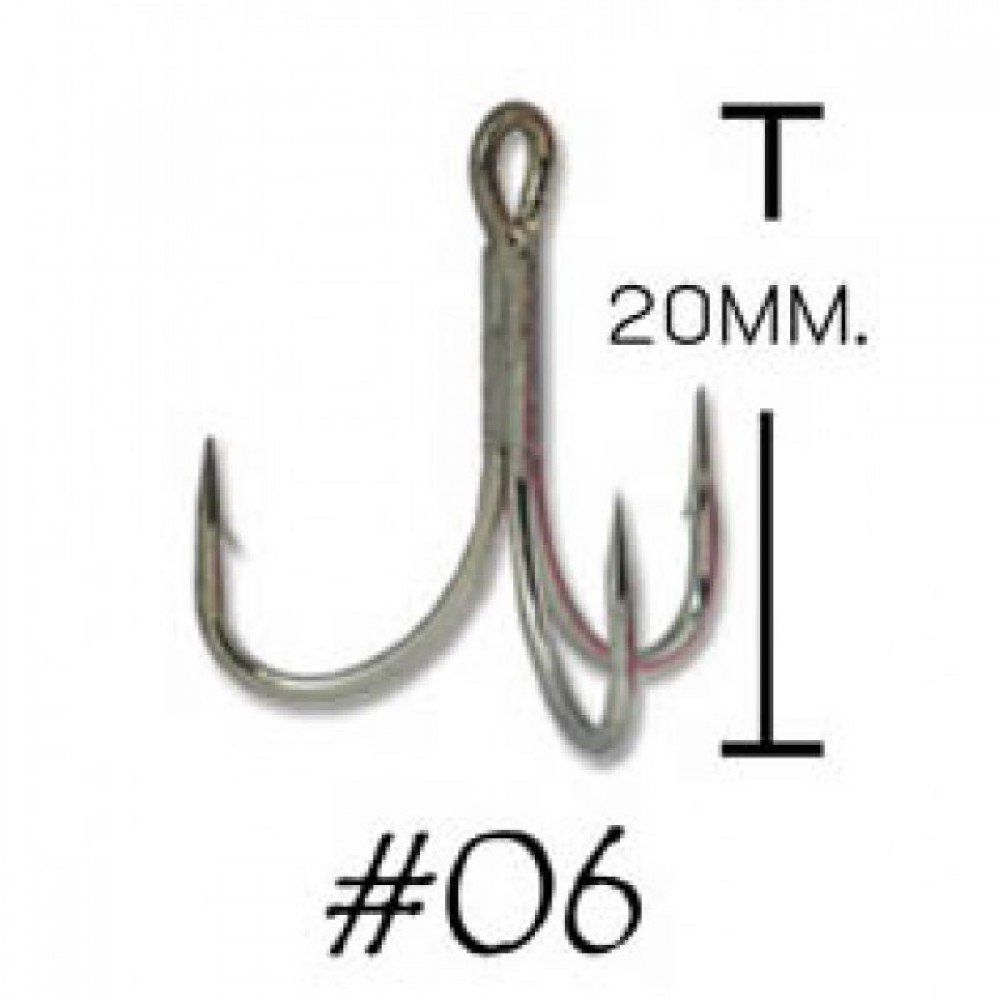 WEEBASS ตาเบ็ด - รุ่น BX TREBLE HOOK ST46 , 06 (100PCS)