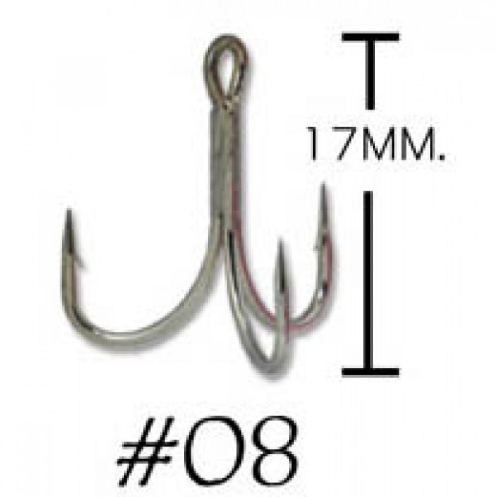 WEEBASS ตาเบ็ด - รุ่น BX TREBLE HOOK ST46 , 08 (100PCS)