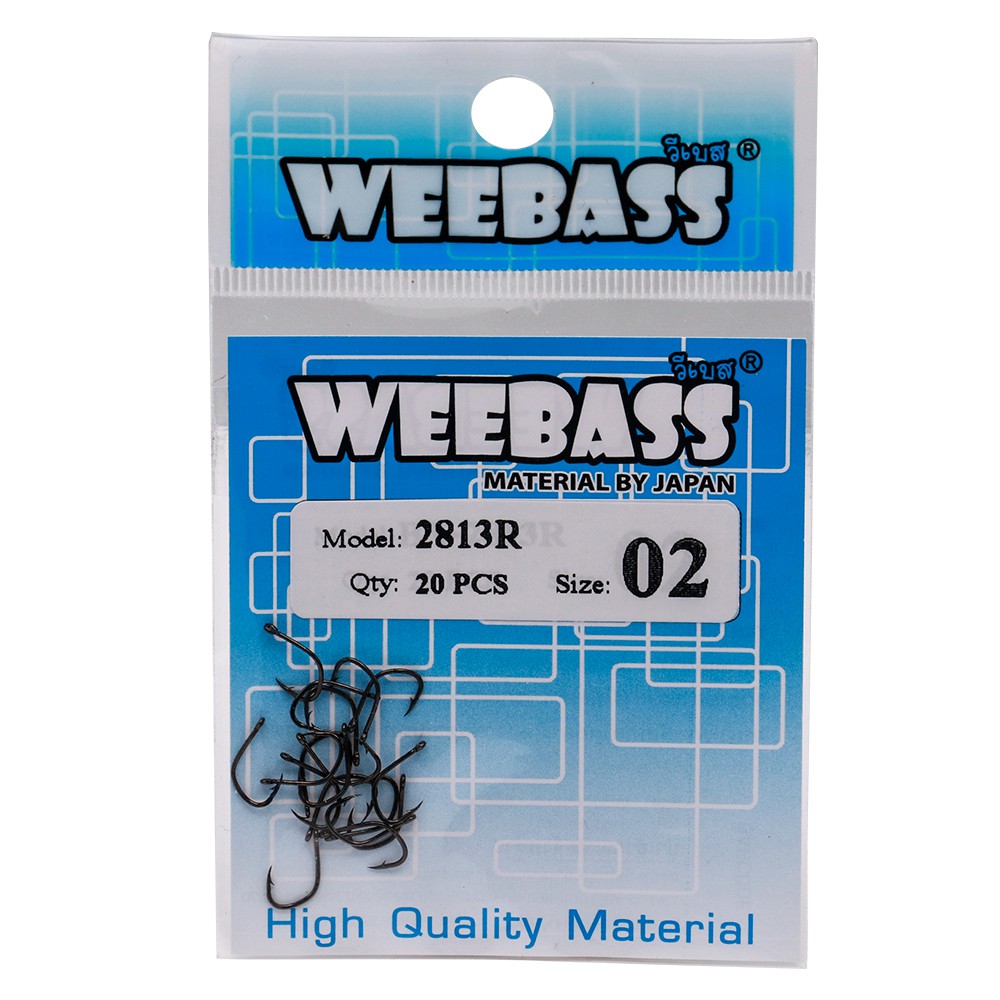 WEEBASS ตาเบ็ด - รุ่น PK 2813R , 02 (20PCS)