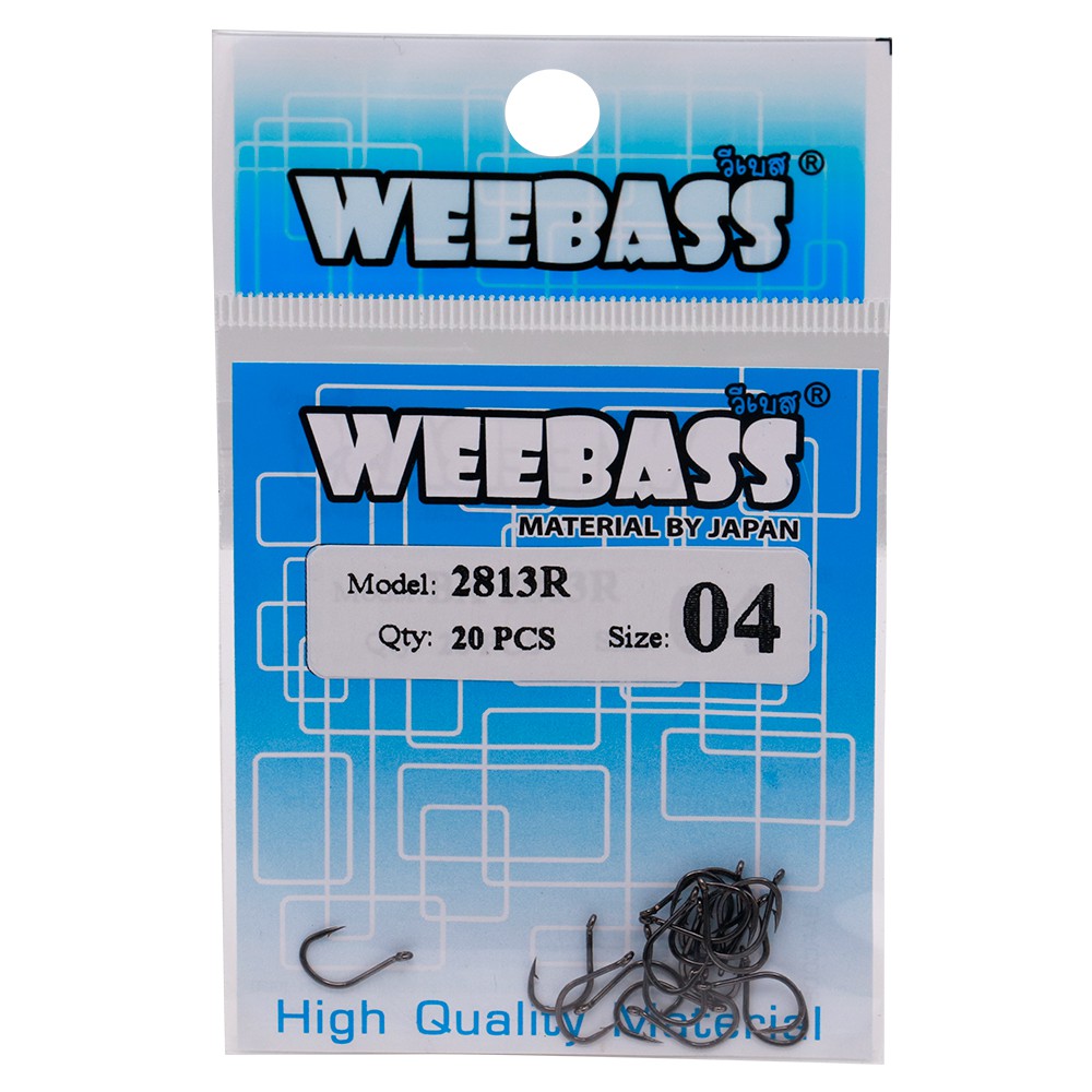 WEEBASS ตาเบ็ด - รุ่น PK 2813R , 04 (20PCS)