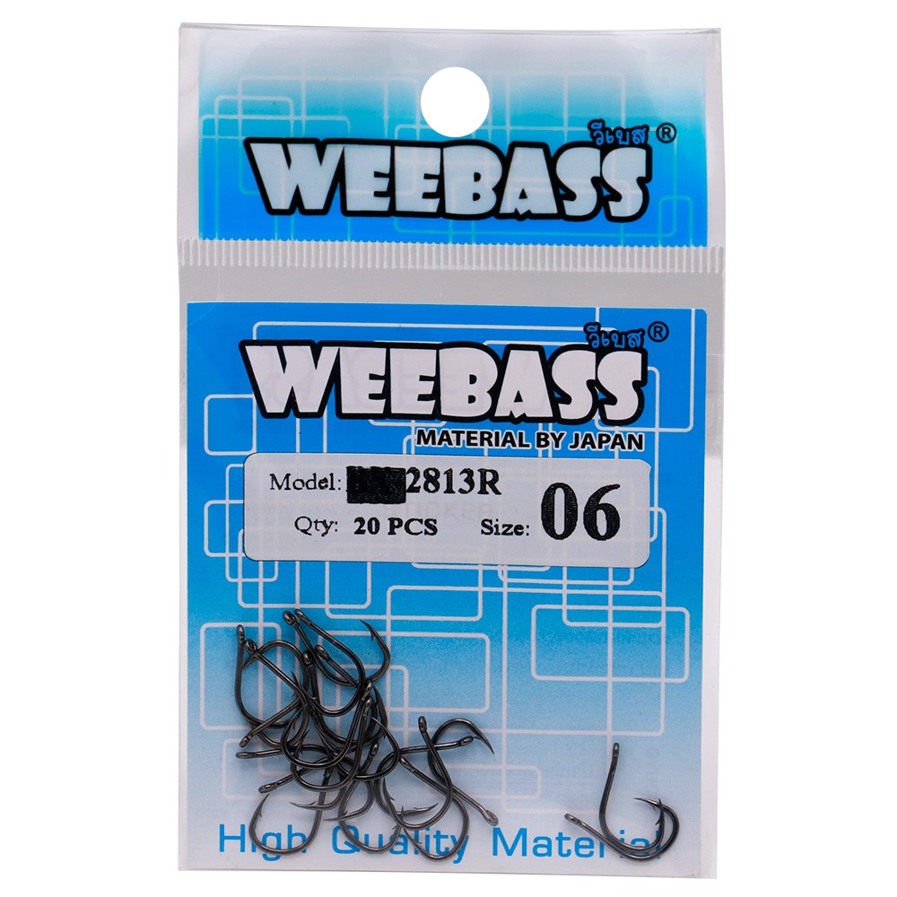 WEEBASS ตาเบ็ด - รุ่น PK 2813R , 06 (20PCS)