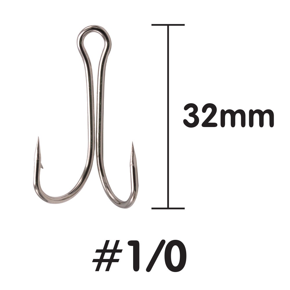 WEEBASS ตาเบ็ด - รุ่น BX DOUBLE HOOK 7826 , 1/0 (100pcs)