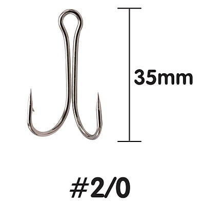 WEEBASS ตาเบ็ด - รุ่น BX DOUBLE HOOK 7826 , 2/0 (100pcs)