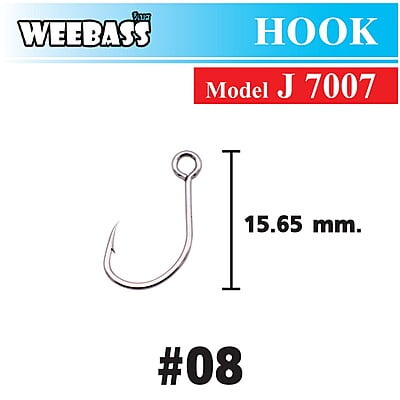 WEEBASS ตาเบ็ด - รุ่น PK J7007 , 08 ( 10PCS )