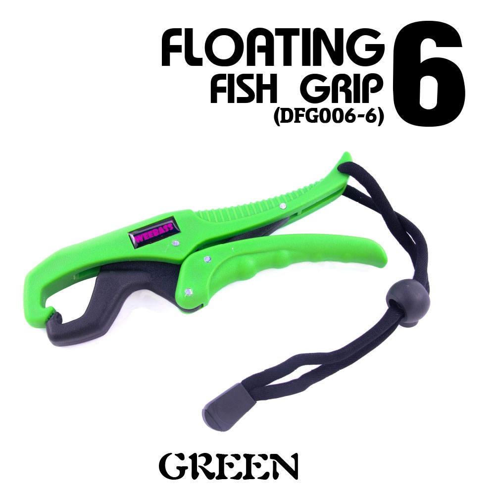 WEEBASS อุปกรณ์ - FLOATING FISH GRIP 6 , GREEN ( DFG006-6 )