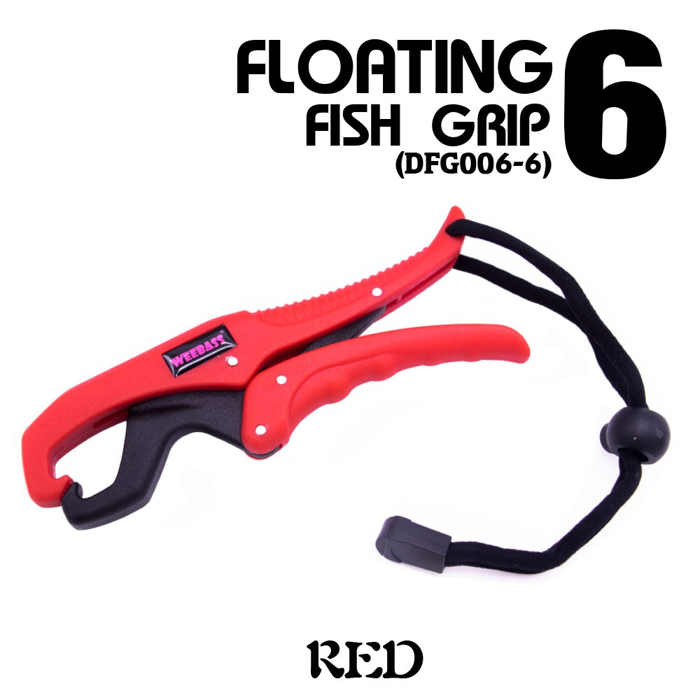 WEEBASS อุปกรณ์ - FLOATING FISH GRIP 6 , RED ( DFG006-6 )