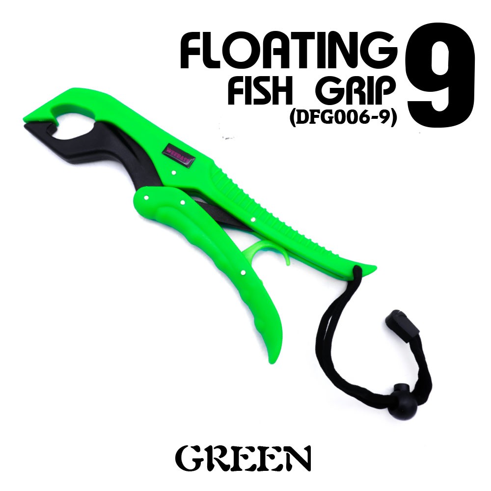 WEEBASS อุปกรณ์ - FLOATING FISH GRIP 9 , GREEN ( DFG006-9 )