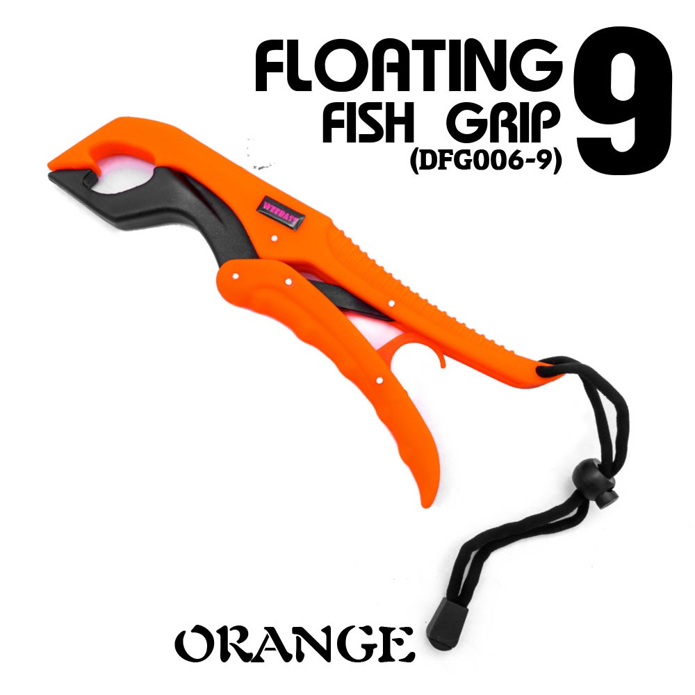 WEEBASS อุปกรณ์ - FLOATING FISH GRIP 9 , ORANGE ( DFG006-9 )