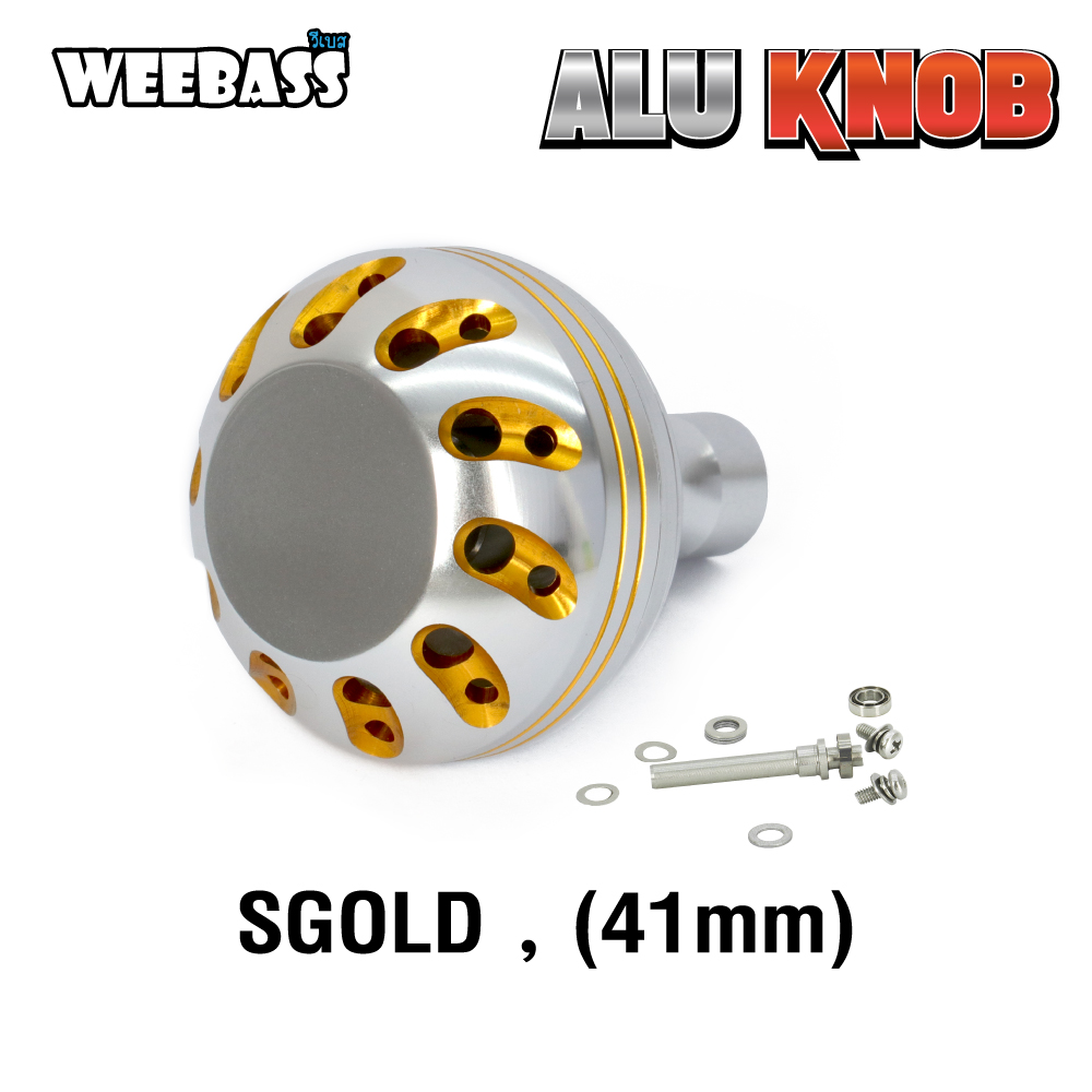 WEEBASS ชุดแต่งรอก Knob - รุ่น ALU KNOB SGOLD , ใหญ่ ( 41mm )