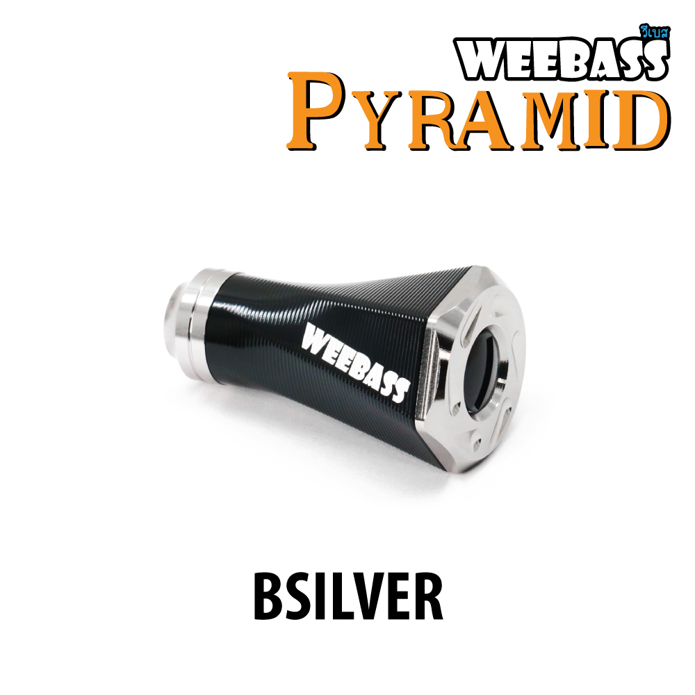 WEEBASS ชุดแต่งรอก Knob - รุ่น PYRAMID KNOB ( BSILVER )