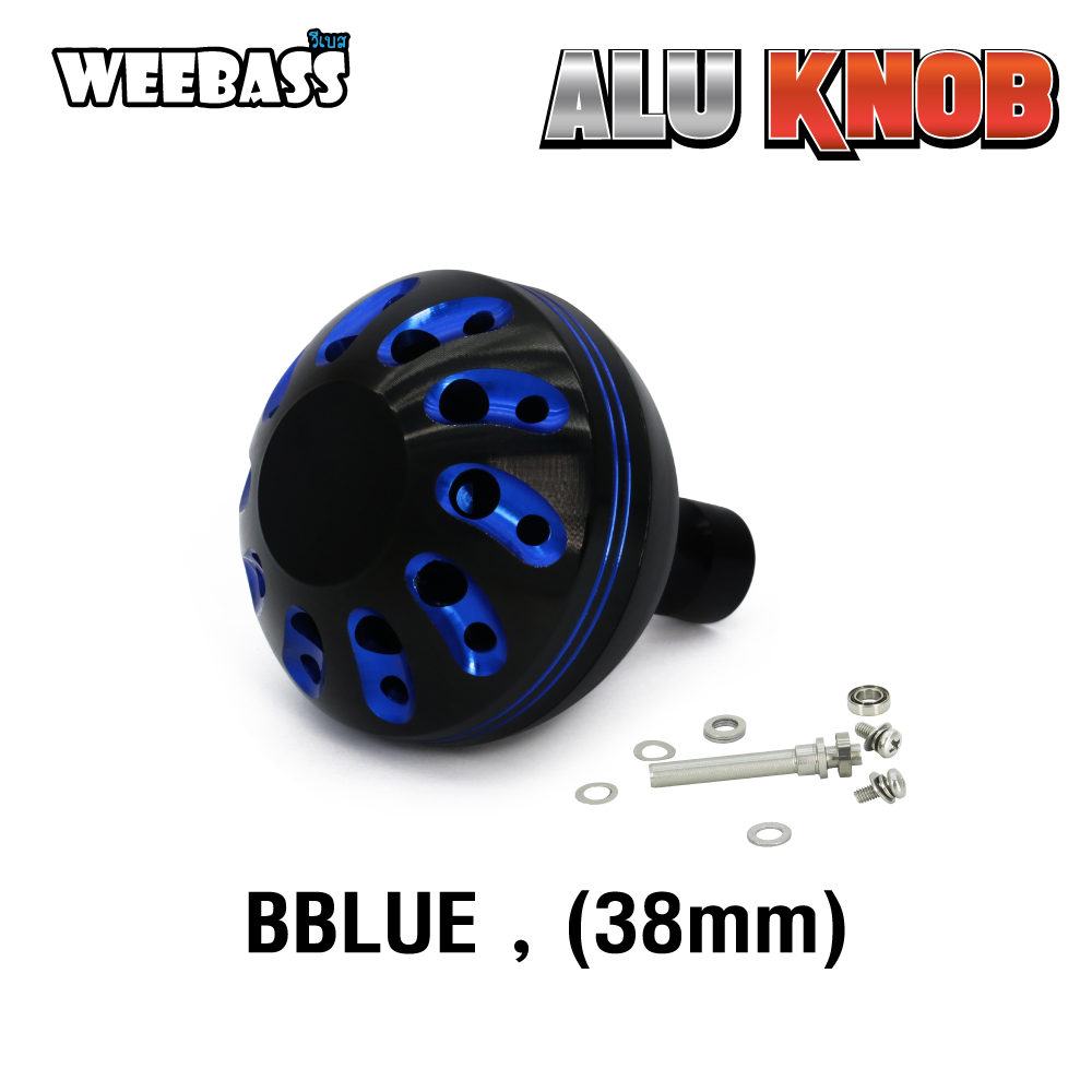 WEEBASS ชุดแต่งรอก Knob - รุ่น ALU KNOB BBLUE , เล็ก ( 38mm )