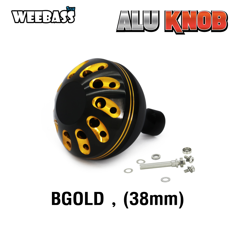 WEEBASS ชุดแต่งรอก Knob - รุ่น ALU KNOB BGOLD , เล็ก ( 38mm )