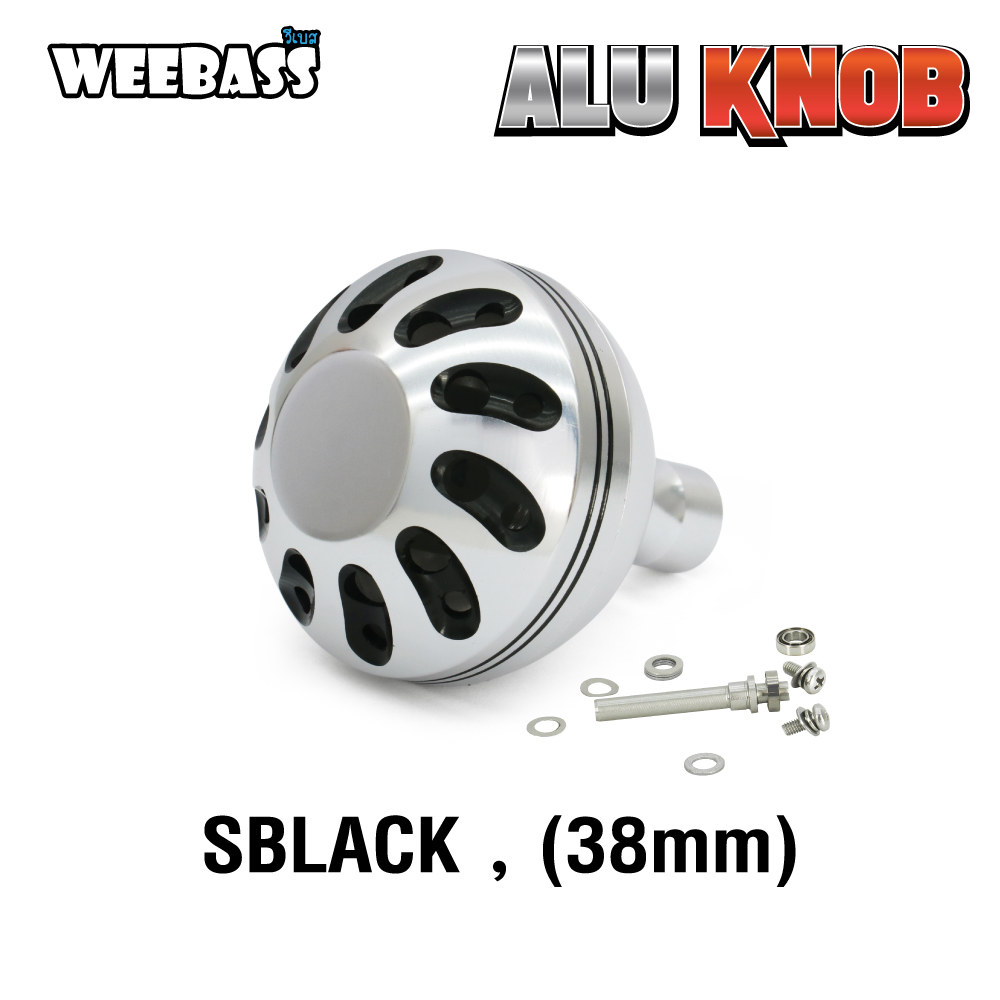 WEEBASS ชุดแต่งรอก Knob - รุ่น ALU KNOB SBLACK , เล็ก ( 38mm )