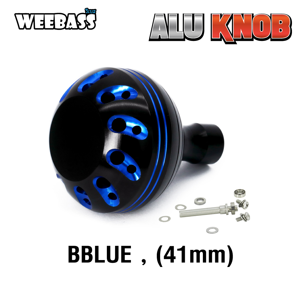 WEEBASS ชุดแต่งรอก Knob - รุ่น ALU KNOB BBLUE , ใหญ่ ( 41mm )