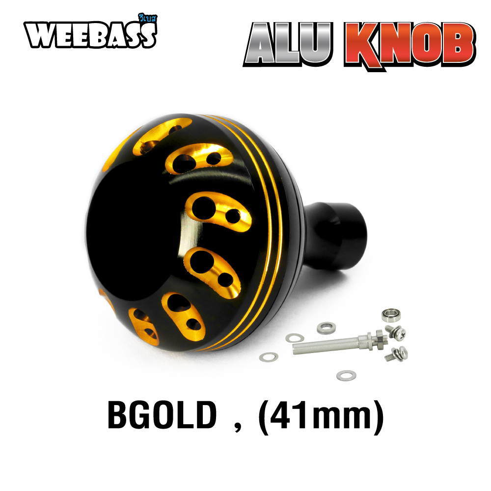 WEEBASS ชุดแต่งรอก Knob - รุ่น ALU KNOB BGOLD , ใหญ่ ( 41mm )