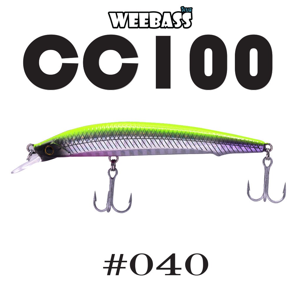 WEEBASS LURE (เหยื่อปลั๊ก) - รุ่น CC100 FLOATING 100mm/11g (W040)