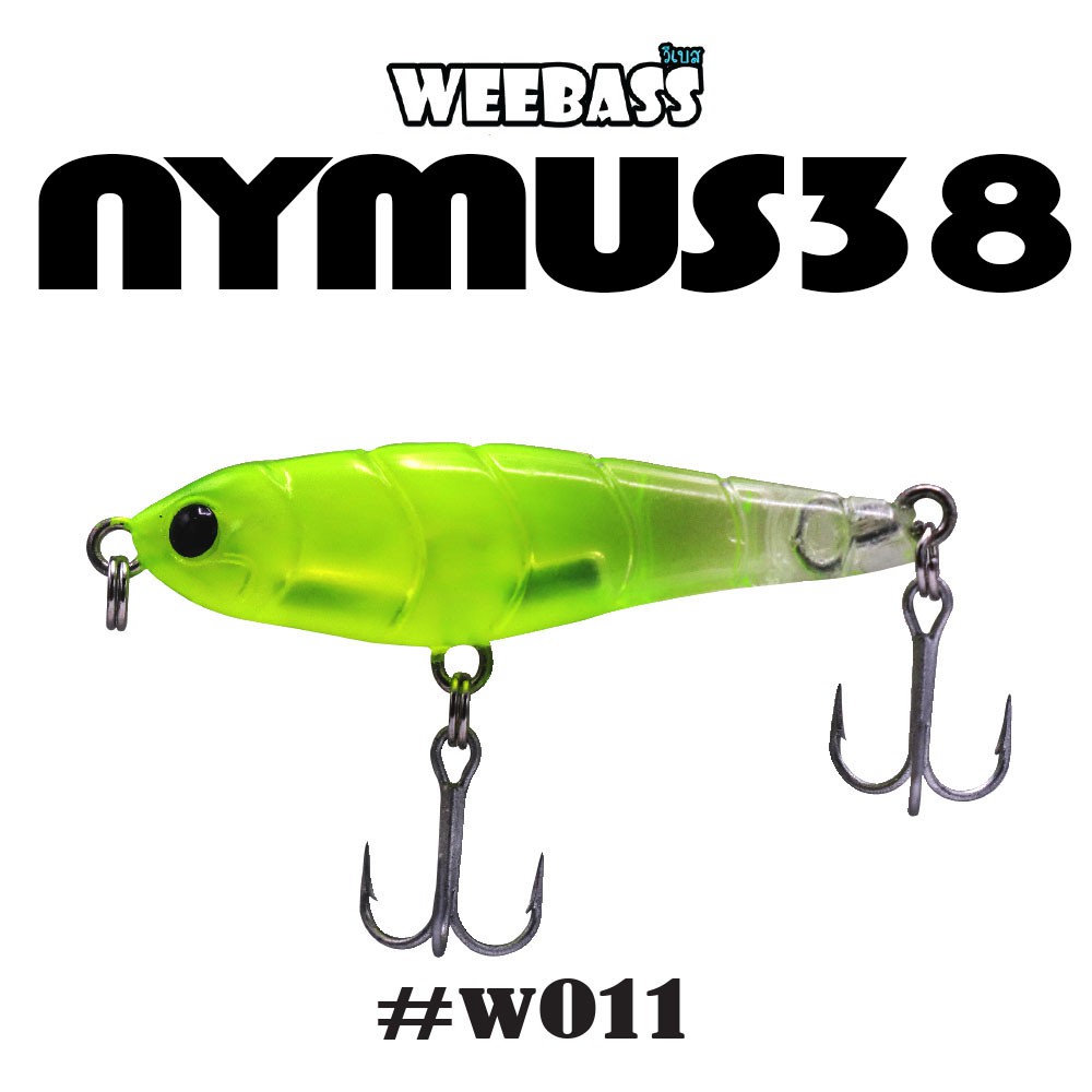 WEEBASS LURE (เหยื่อปลั๊ก) - รุ่น NYMUS38 SINKING 38mm/2.5g (W011)