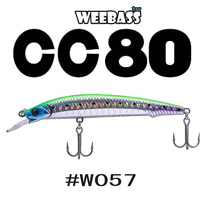 WEEBASS LURE (เหยื่อปลั๊ก) - รุ่น CC80 SLOW SINKING 80mm/6g (W057)