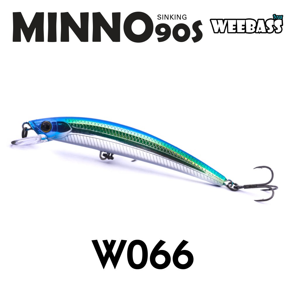 WEEBASS LURE (เหยื่อปลั๊ก) - รุ่น MINNO90S SINKING 90mm/9g (W066)