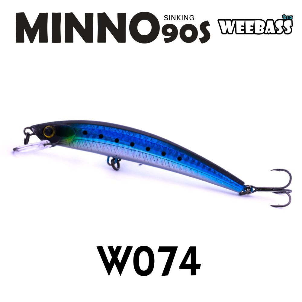 WEEBASS LURE (เหยื่อปลั๊ก) - รุ่น MINNO90S SINKING 90mm/9g (W074)