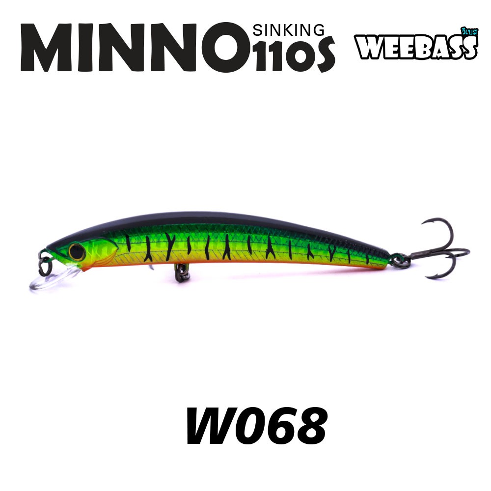 WEEBASS LURE (เหยื่อปลั๊ก) - รุ่น MINNO110S SINKING 110mm/16g (W068)