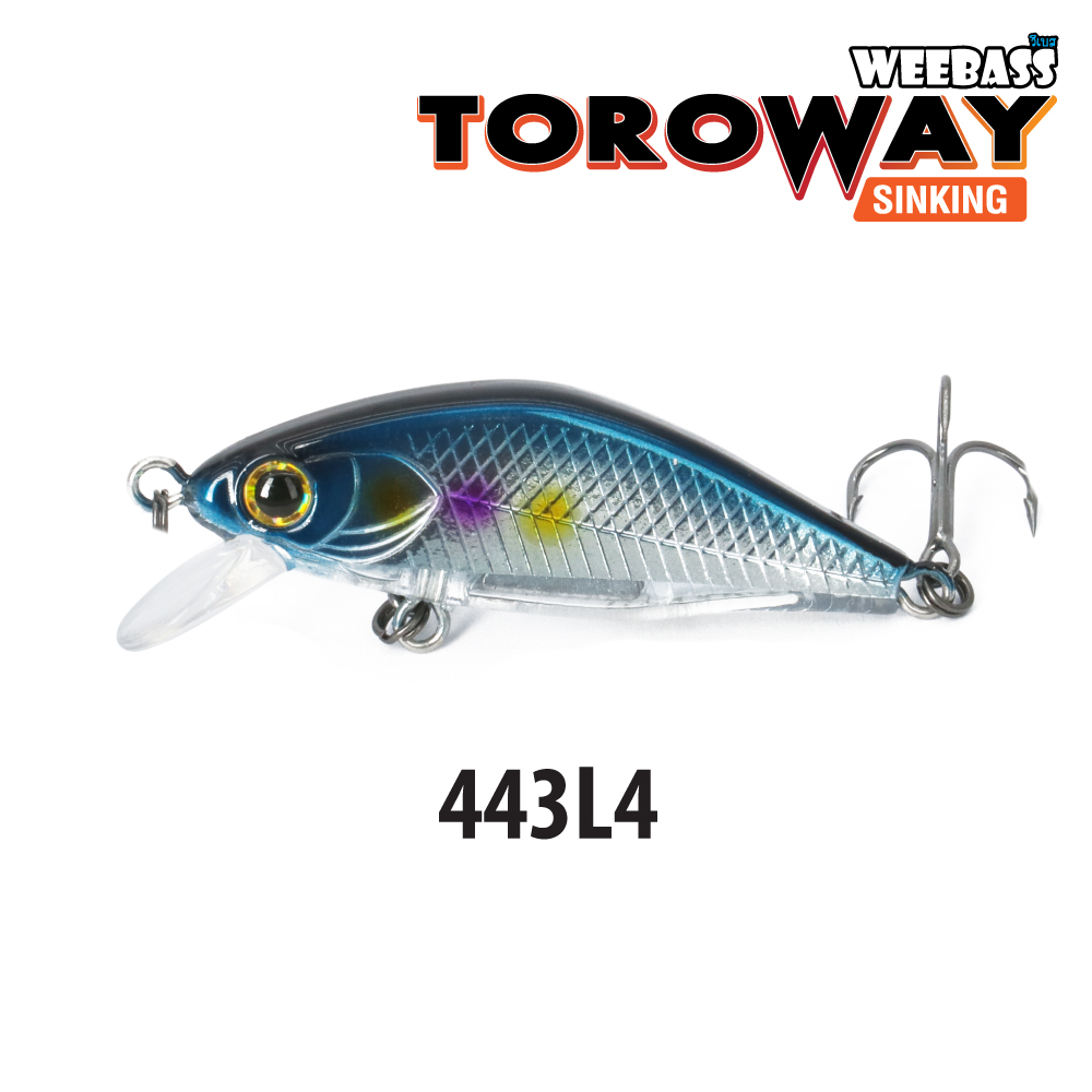 WEEBASS LURE (เหยื่อปลั๊ก) - รุ่น TOROWAY SINKING 45mm/4.5g (443L4)