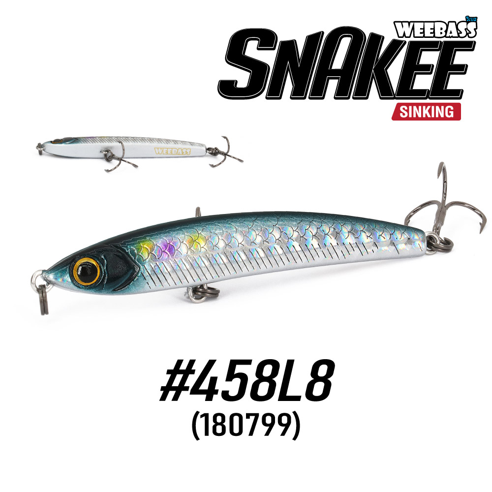 WEEBASS LURE (เหยื่อปลั๊ก) - รุ่น SNAKEE SINKING 60mm/5g (458L8)