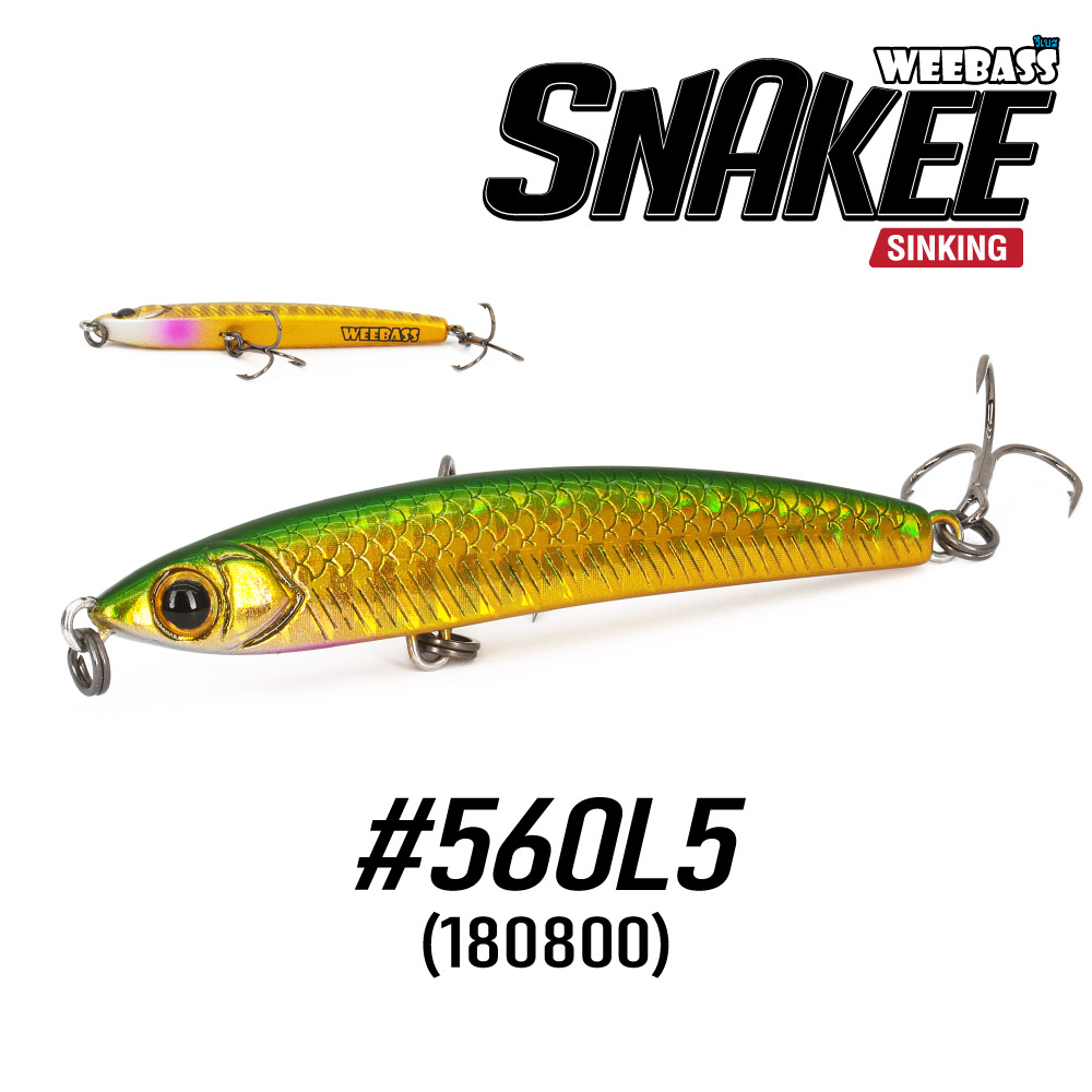 WEEBASS LURE (เหยื่อปลั๊ก) - รุ่น SNAKEE SINKING 60mm/5g (560L5)