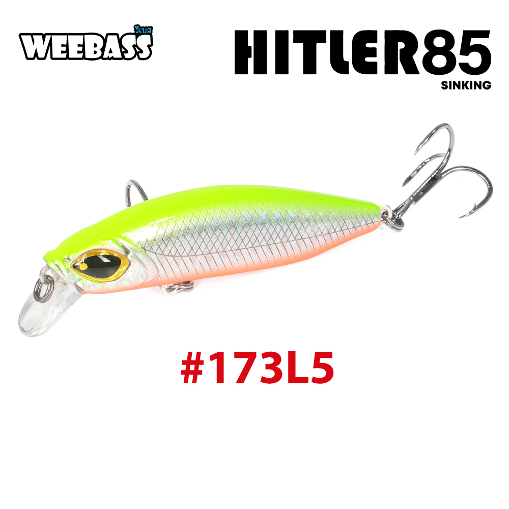 WEEBASS LURE (เหยื่อปลั๊ก) - รุ่น HITLER85 SINKING 85mm/24g (173L5)