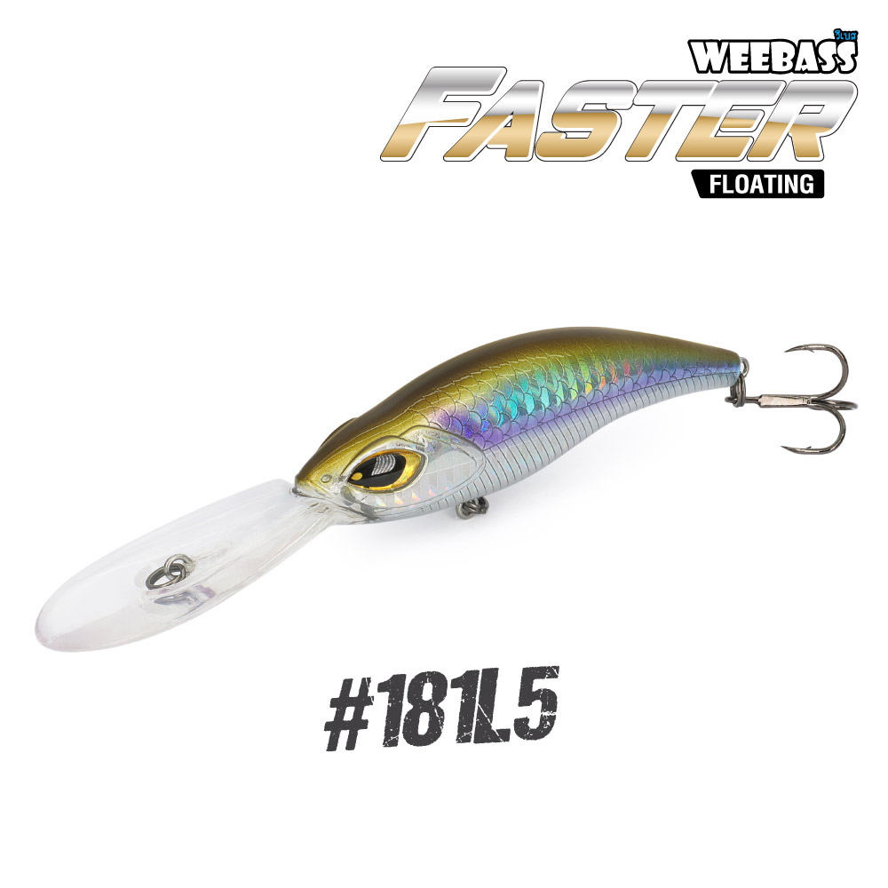 WEEBASS LURE (เหยื่อปลั๊ก) - รุ่น FASTER FLOATING 107mm/10.5g (181L5)