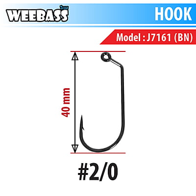 WEEBASS ตาเบ็ด - รุ่น BX J7161BN , 2/0 (100PCS)