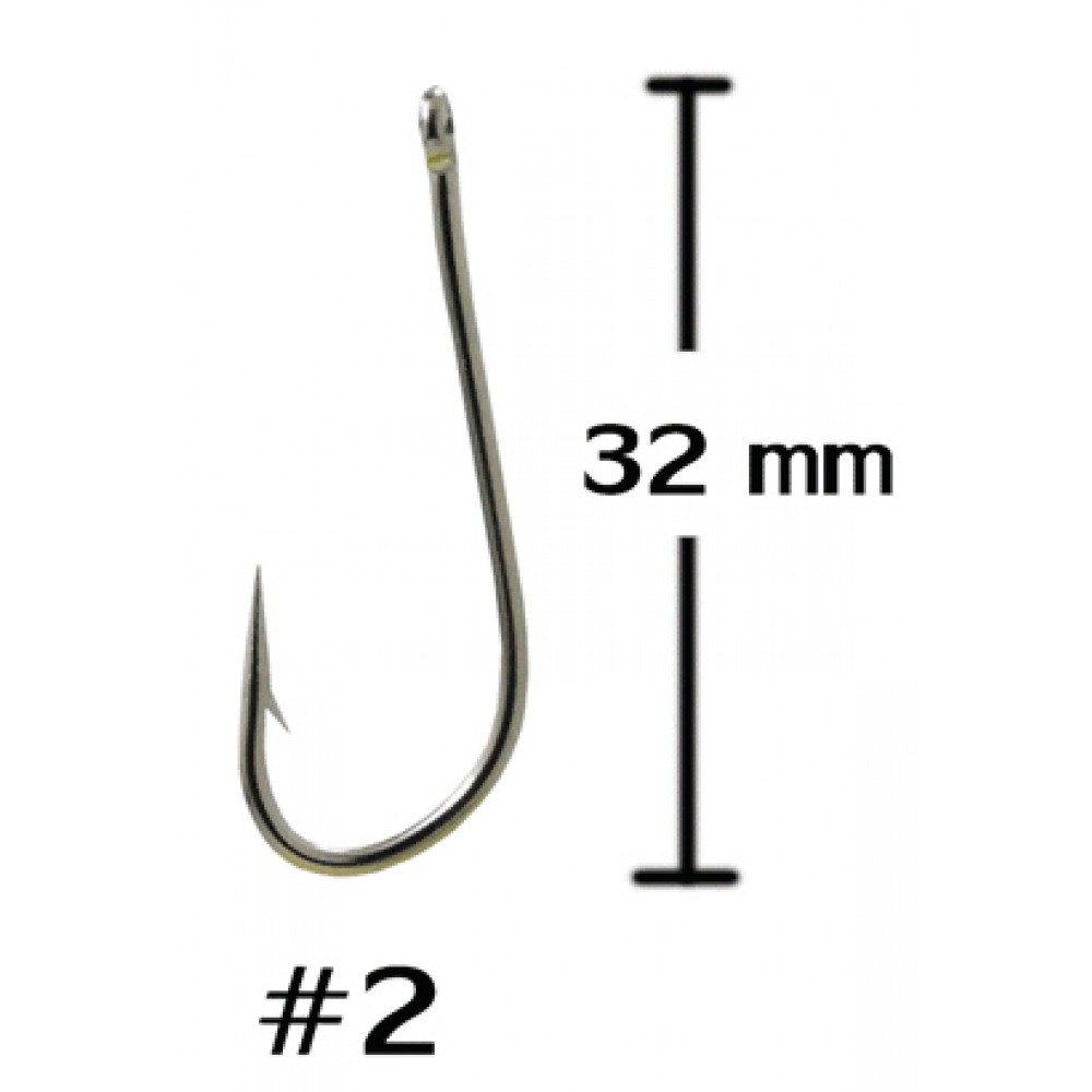 WEEBASS ตาเบ็ด - รุ่น BX KIRBY HOOK 20008 , 02 (100PCS)