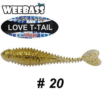 WEEBASS เหยื่อหนอนยาง - รุ่น LOVE T-TAIL 4.15g , 20