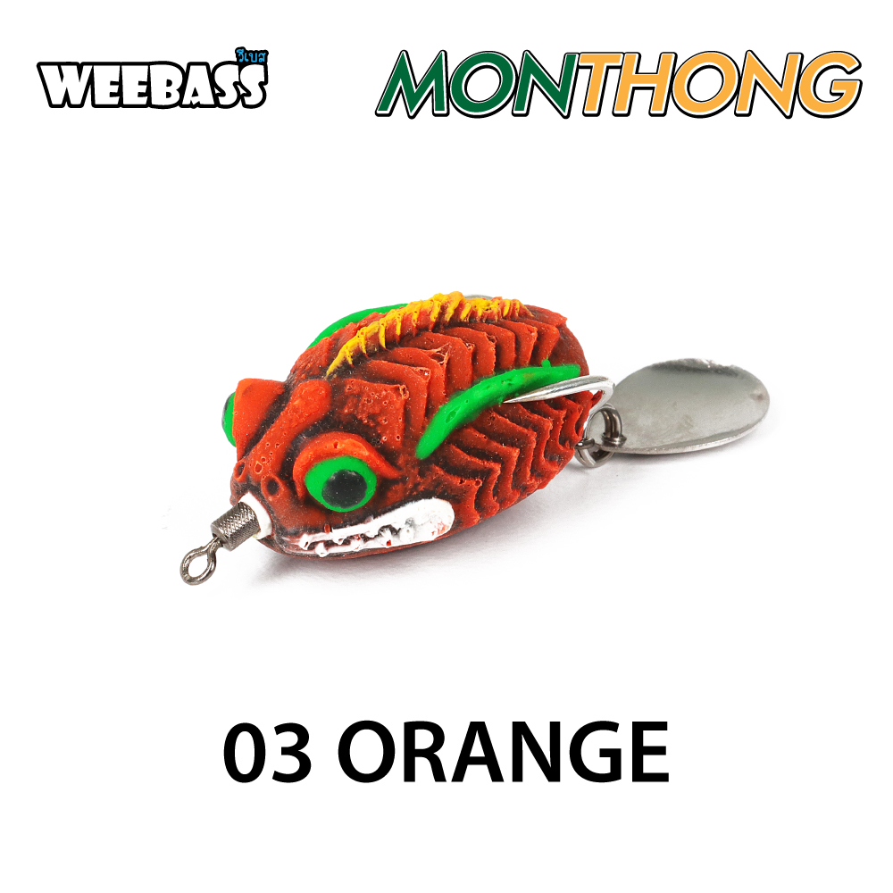 WEEBASS เหยื่อกบยาง - รุ่น Monthong Frog 4.0, ORANGE